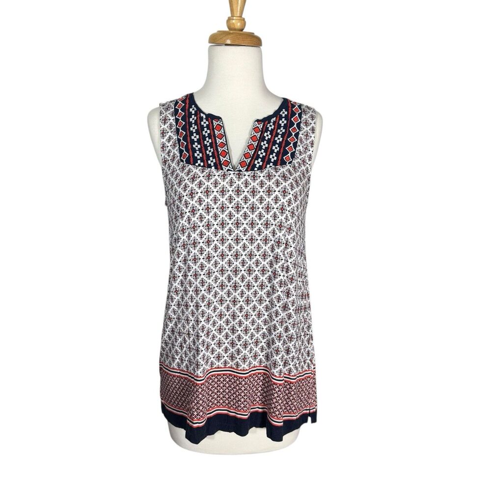 Dalia Tunic Blouse Embroidery Ethnic Boho Pattern Sz S